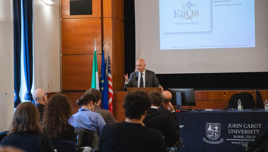 JCU and University of Naples “L’Orientale” Launch Partnership for MA in International Affairs with Lecture by Rector Tottoli