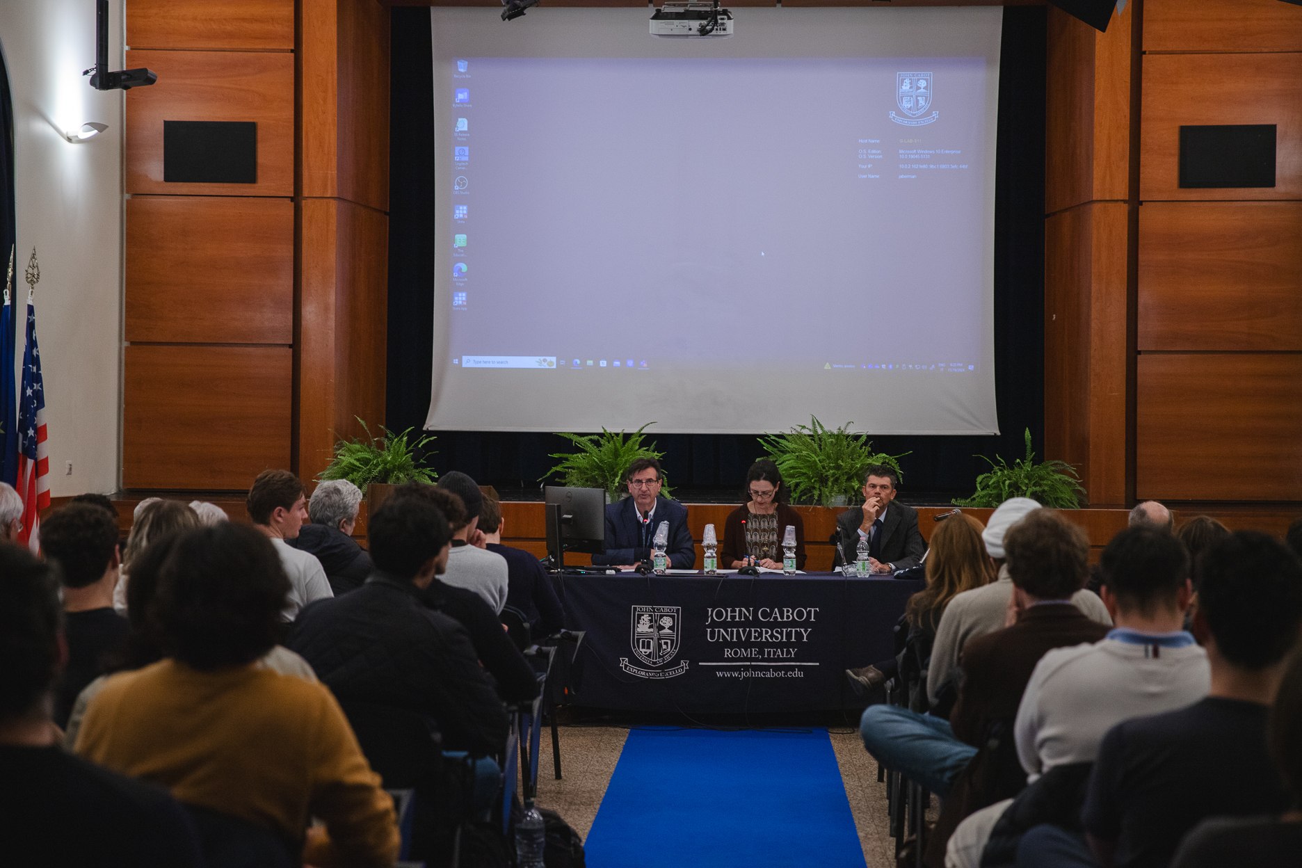 From left: Jonathan Aberman, Pamela Harris, Roberto Menotti